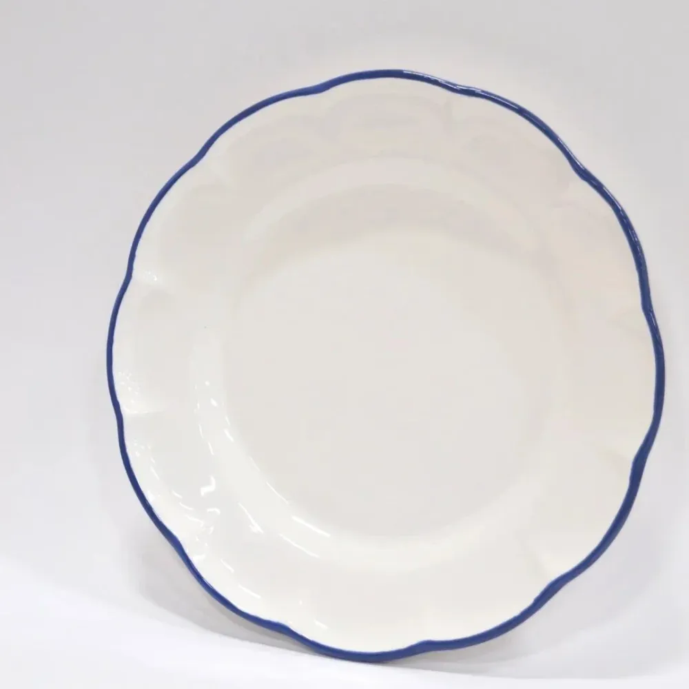 Dinner Plate Blue Line