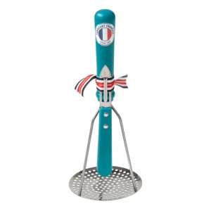 French Potato Masher and Peeler Blue