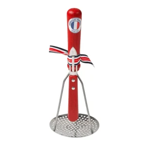 French Potato Masher and Peeler Red