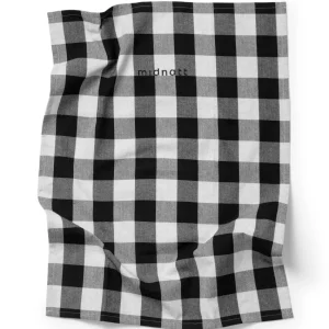 Midnatt Tea Towel Black / White