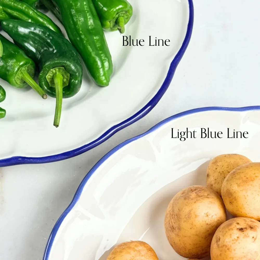 Salad Bowl Blue Line