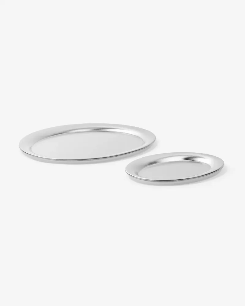 Stainless Steel Trays 2-p