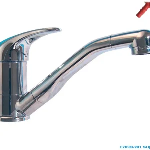 Blandebatteri Roma u/slange Ø33mm m/bryter krom