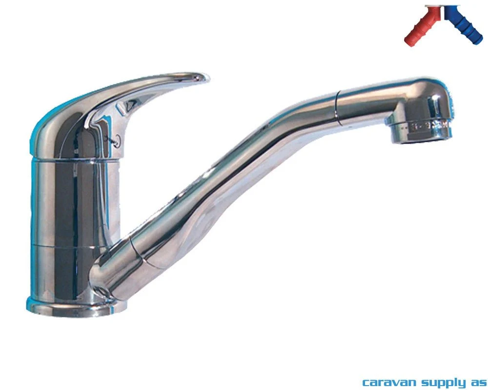 Blandebatteri Roma u/slange Ø33mm m/bryter krom