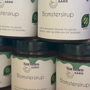 Blomstersirup fra Norheim Gård