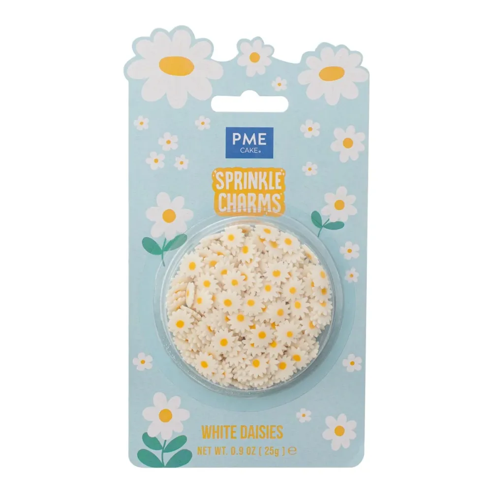 Kakestrøssel Blomster, Hvite prestekrager, 25g