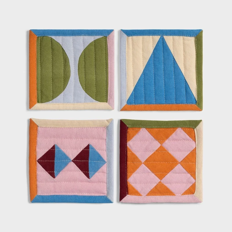 &Klevering - Drikkebrikker / Coasters sett av 4 stk