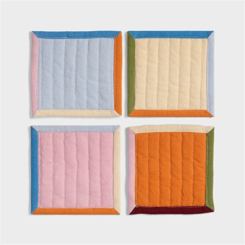 &Klevering - Drikkebrikker / Coasters sett av 4 stk
