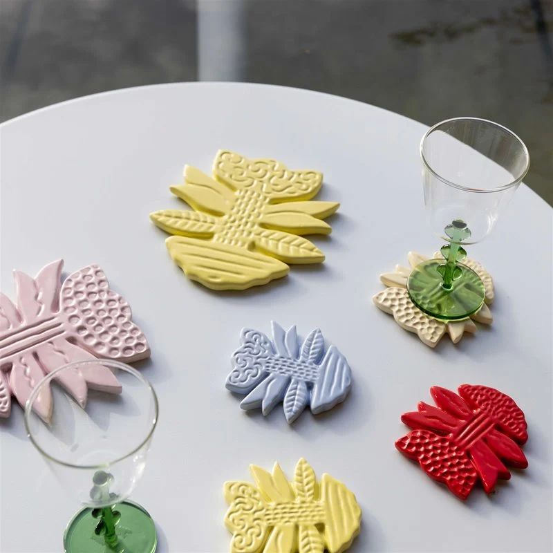 &Klevering - Drikkebrikker / Coasters sett av 4 stk