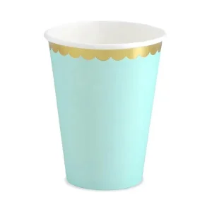 PartyDeco Pappkopper -Mint- pk/6
