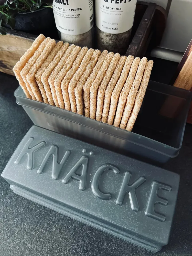 Boks til knekkebrød - Grå