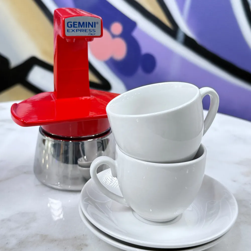 Gemini Espresso Maker Red