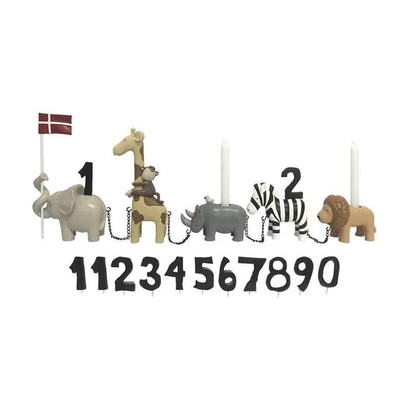 Kids Friis Fødselsdagstog - safari m. 11 tall
