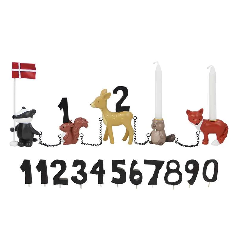 Kids Friis Fødselsdagstog - Skogbruk - 11 tall