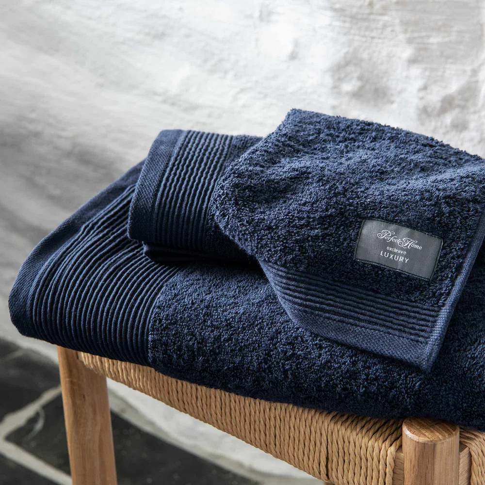 Luxury Navy håndklesett