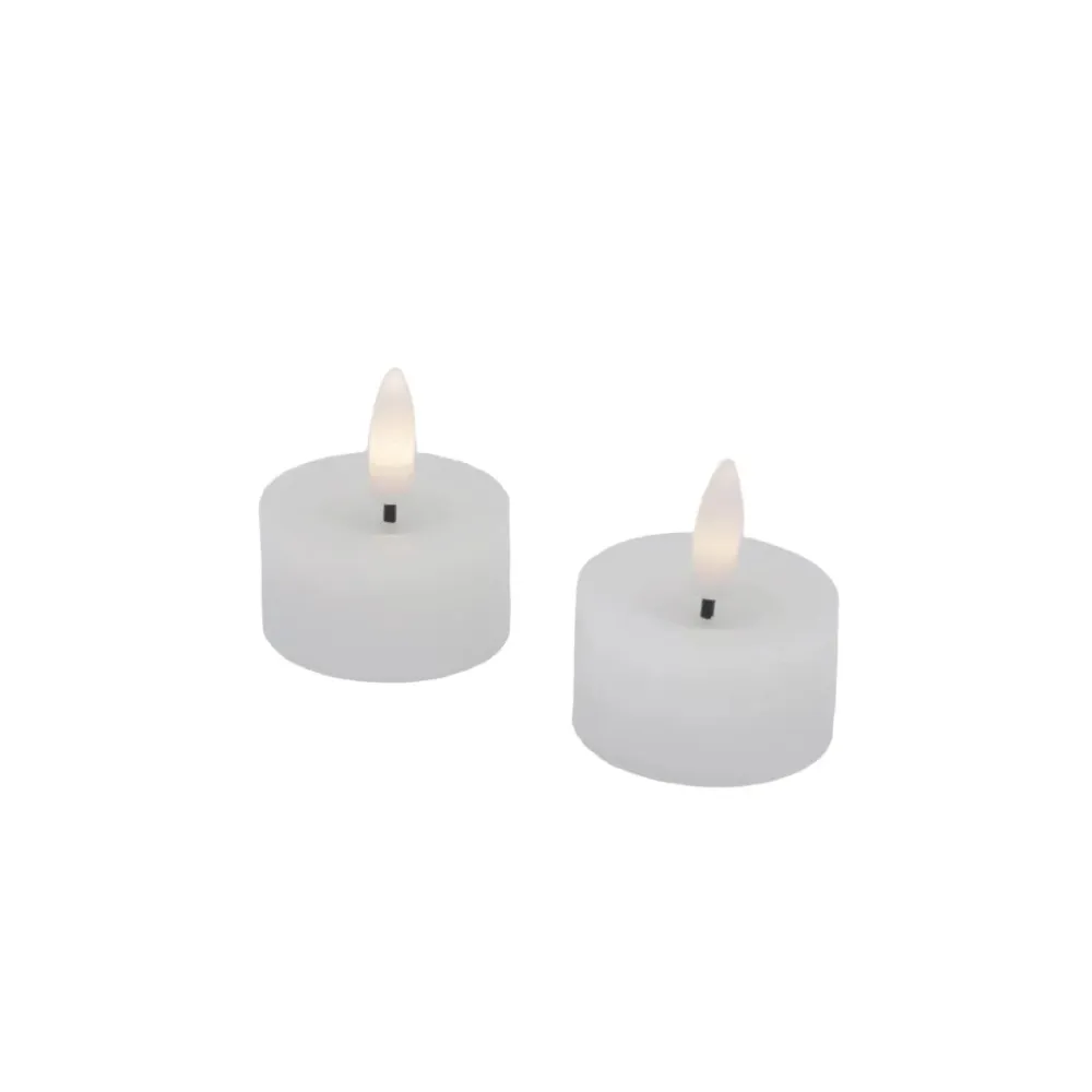 Candela telys hvit 2 stk