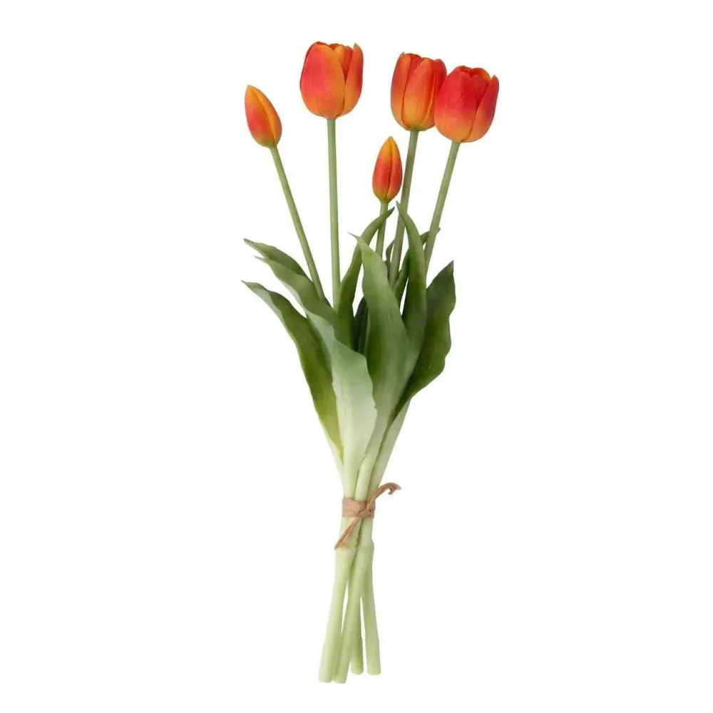 Tulip tulipaner gul/rød 40 cm 5 stk