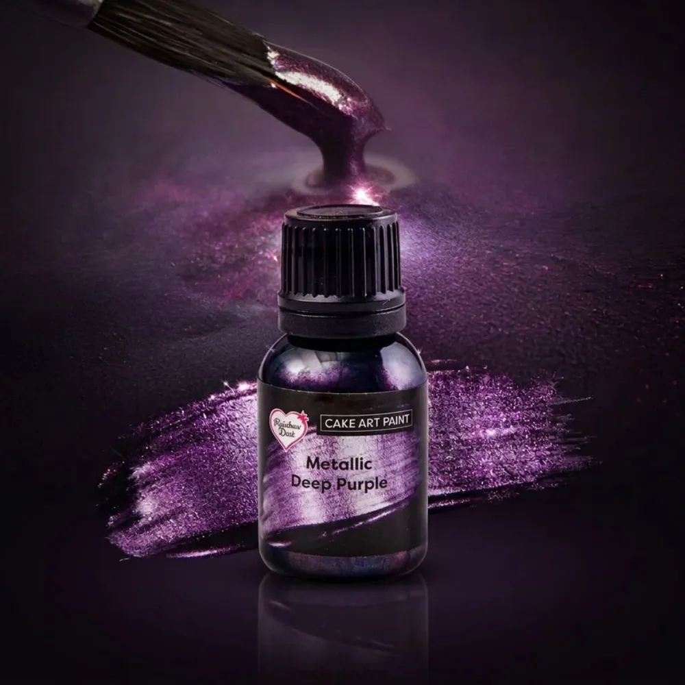 Spiselig maling -Metallic Deep Purple- 25ml