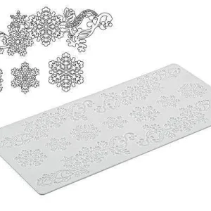 Silikomart Cake Lace silikonmatte -Snøkrystaller-