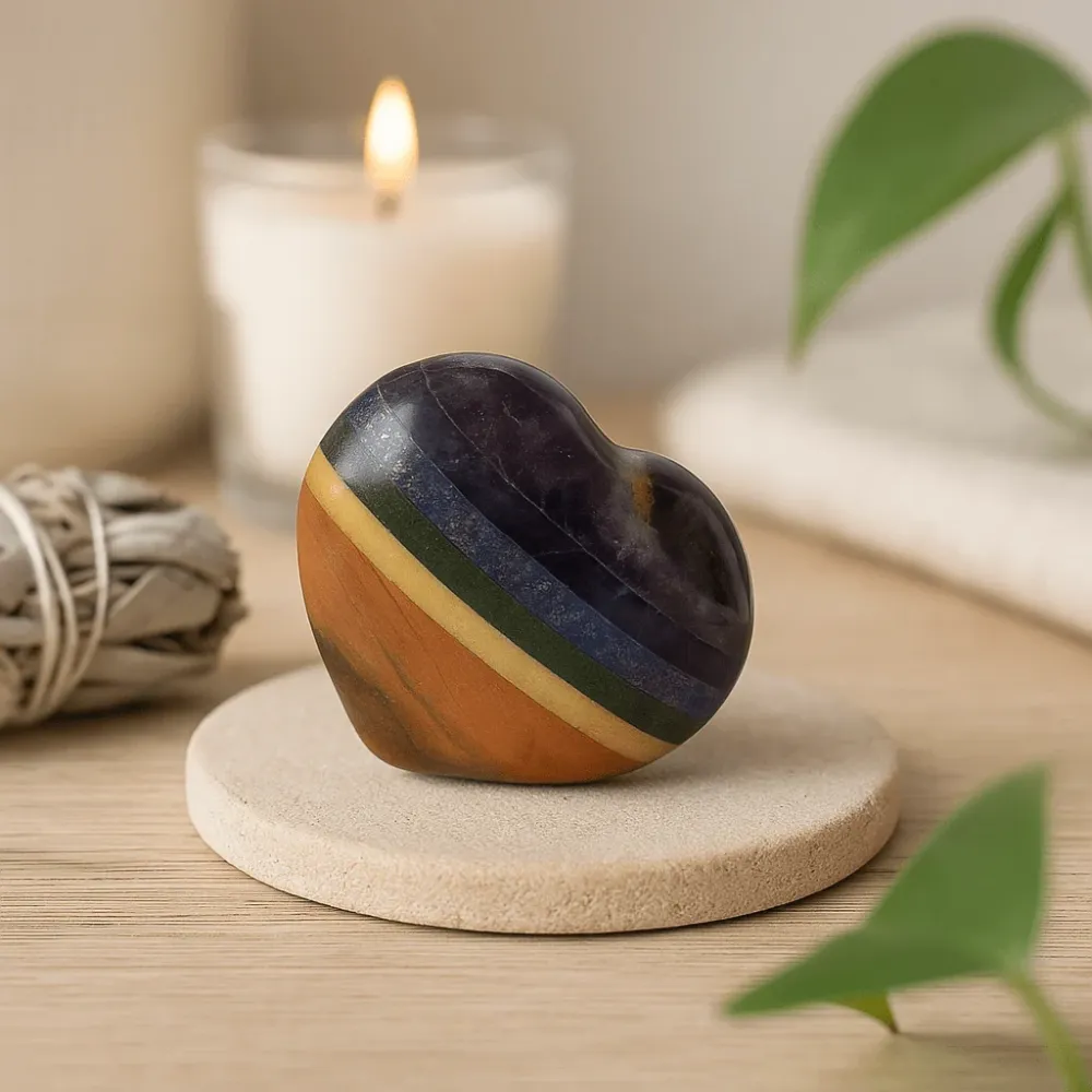 Chakra Edelsten Hjerte 45-60mm