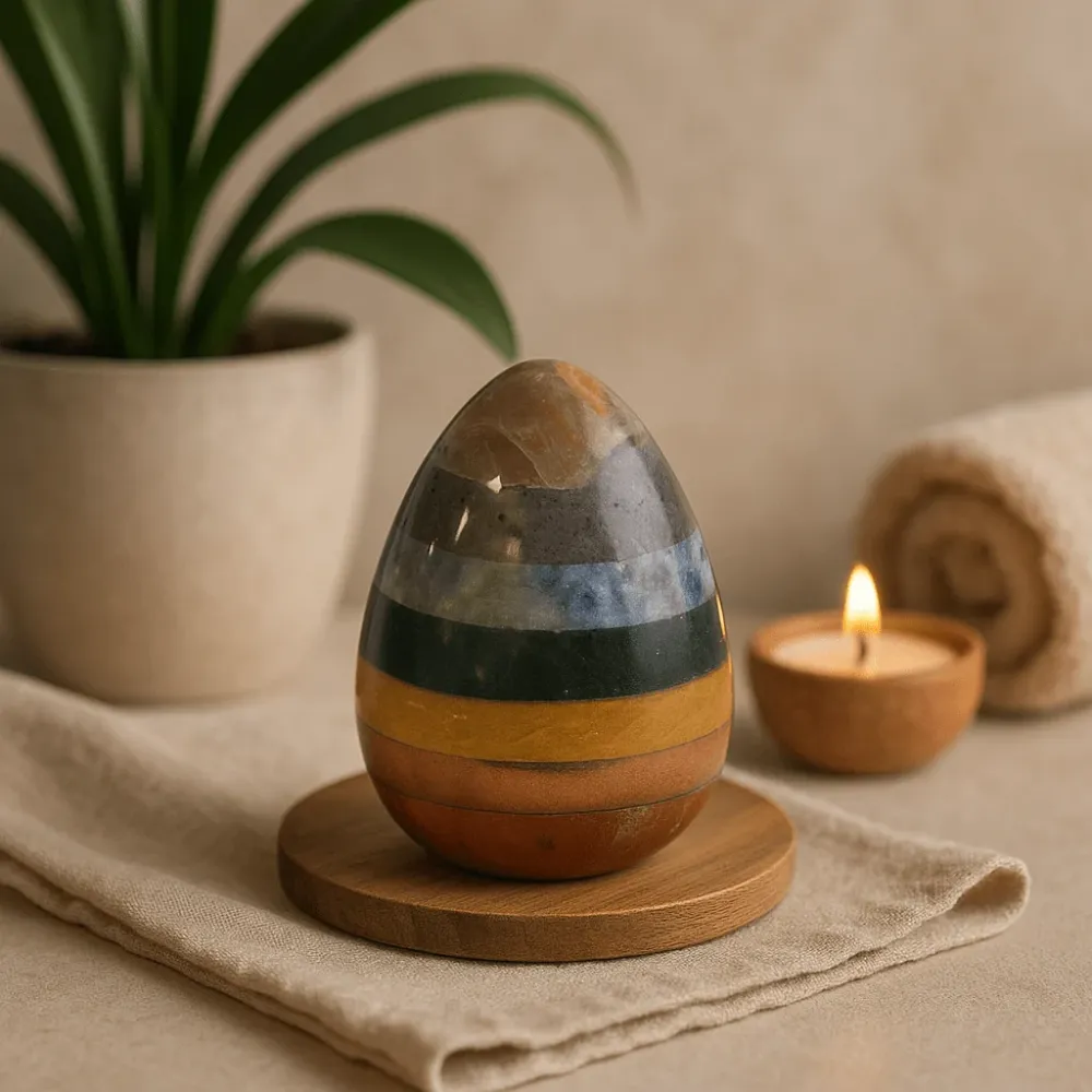 Chakra krystall egg 40-60mm