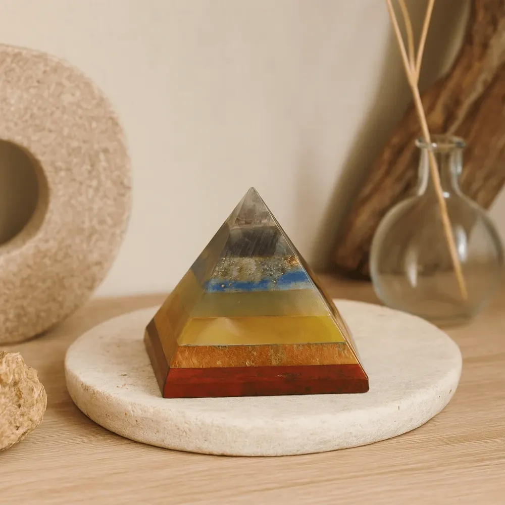 Chakra krystallpyramide 30-35mm