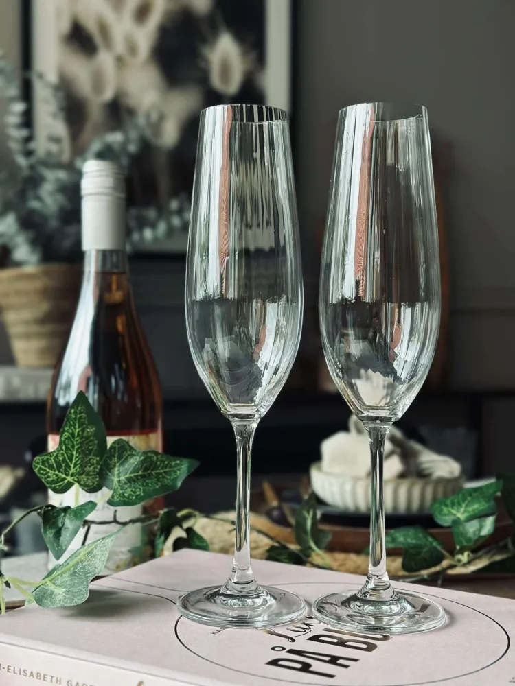 Champagneglass CRYSTAL, 2 stk