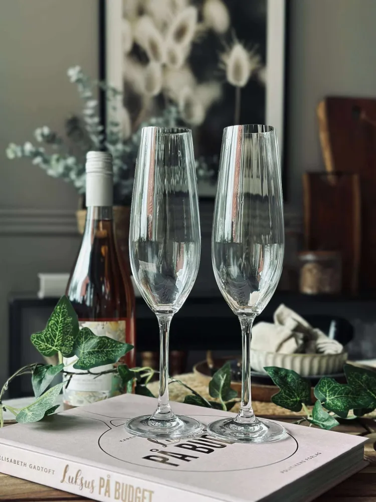 Champagneglass CRYSTAL, 2 stk