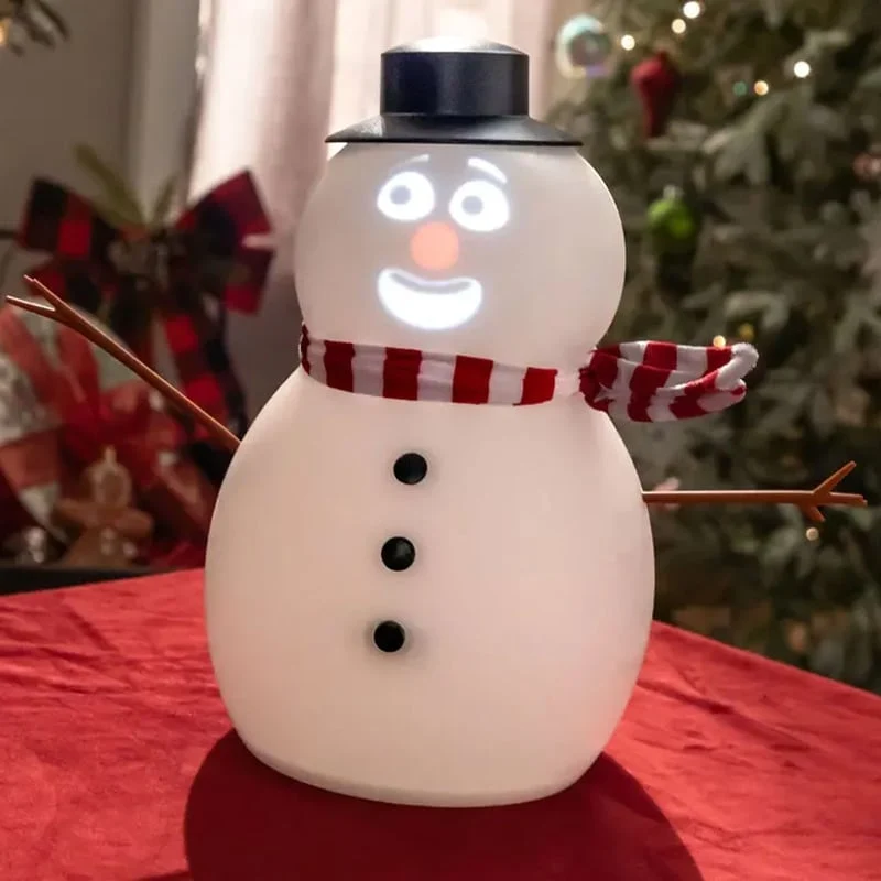 Snakkende Animert Blunkende Snømann