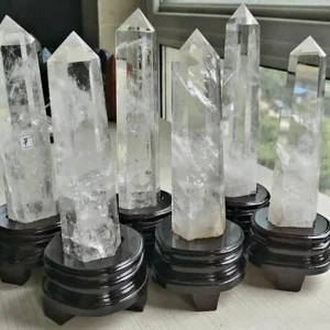 Rawcut Clear Quartz Towers w/base - High Quality, ca. 20 - 25cm 1kg - 1.5kg