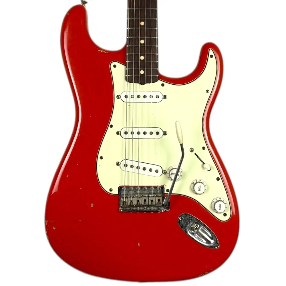 Fender Custom Shop 1960 Stratocaster Relic 2004 - Fiesta Rød