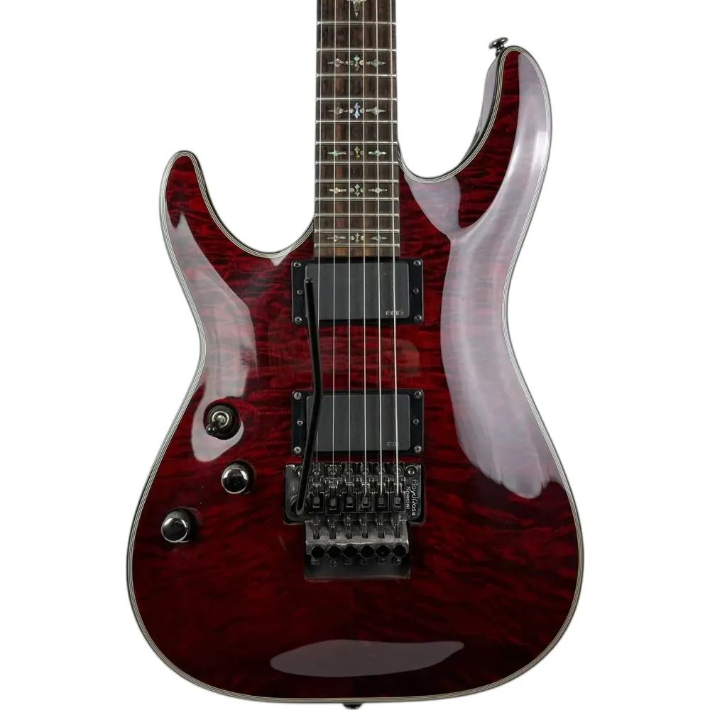 Schecter Damien Elite FR 2014 - Crimson Rød