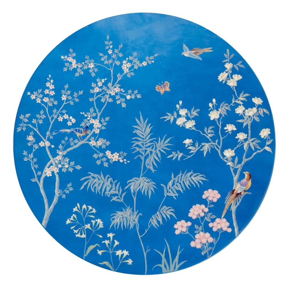 Blå Chinoiserie dekkebrikker - sett med 4
