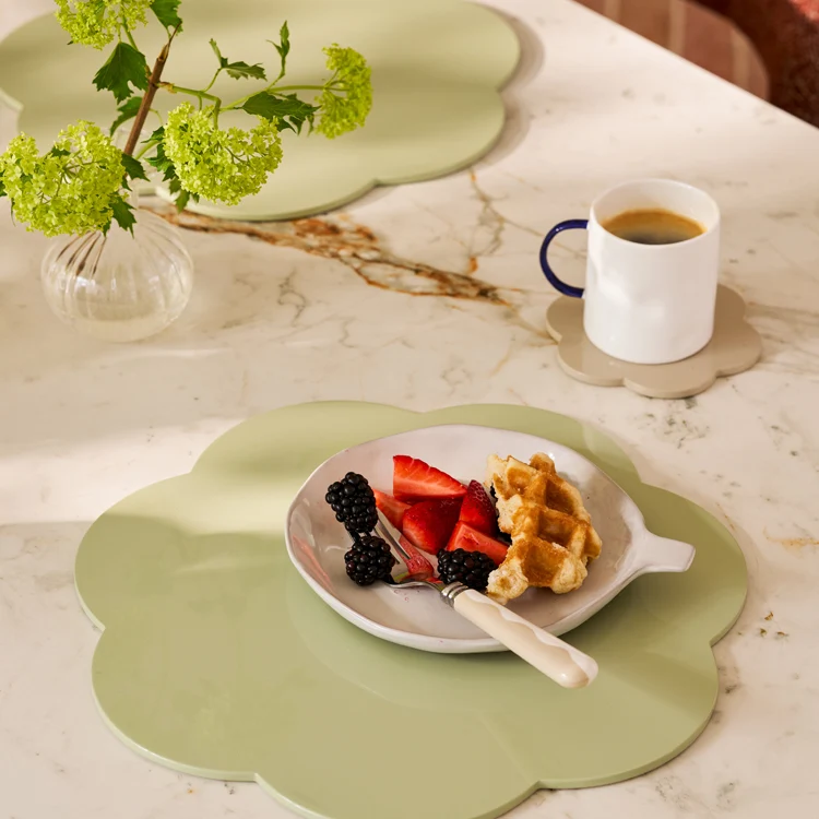 Sage Lacquer dekkebrikker - sett med 4