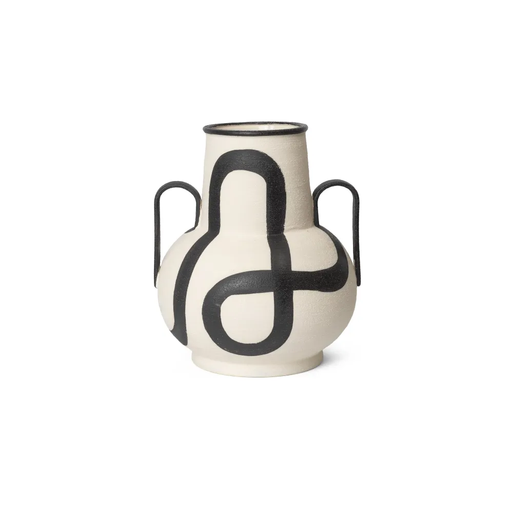 Trace Vase Off White