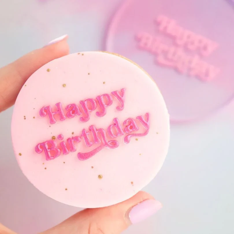 Sweet Stamp OUTboss Stempel -Happy Birthday- Groovy
