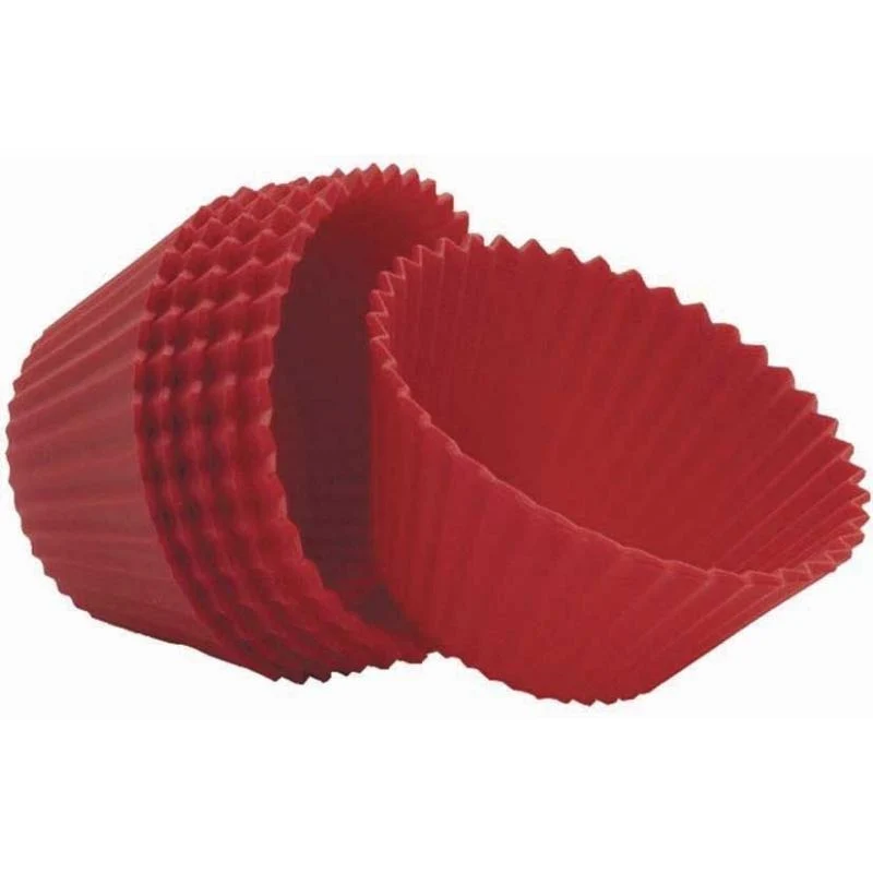 Aanonsen Runde muffinsformer i silikon -Jumbo 9,5cm- pk/6