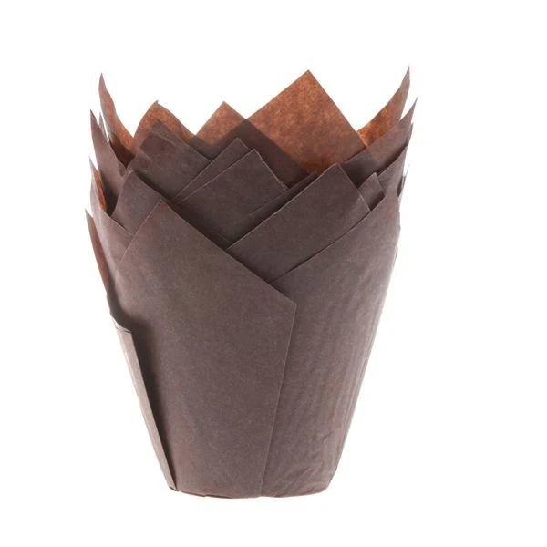 Brun muffinsform tulipan fra House Marie pk/36