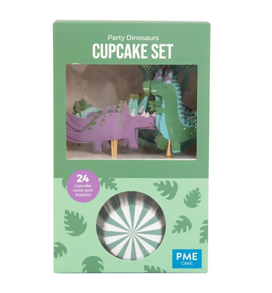 Cupcake sett -Dinosaur- pk/24