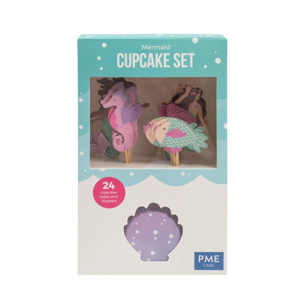 Cupcake sett -Havfrue- pk/24