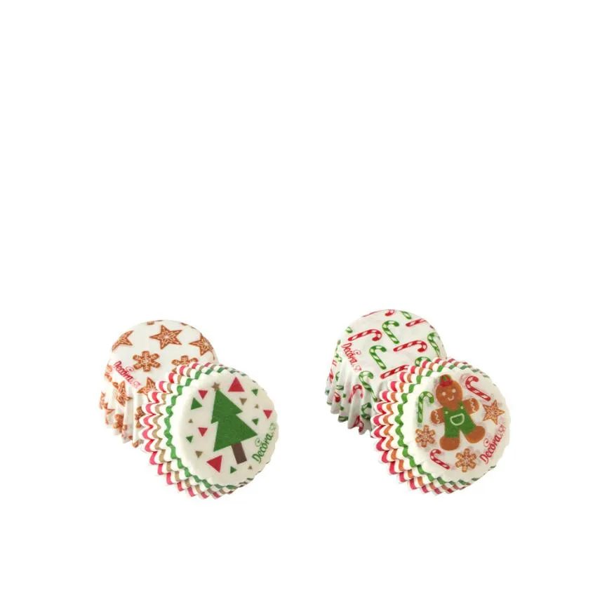 Decora Mini Muffinsformer -Bon Bon Christmas- pk/200