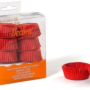 Decora Muffinsformer, 40x20mm -Rød- pk/120
