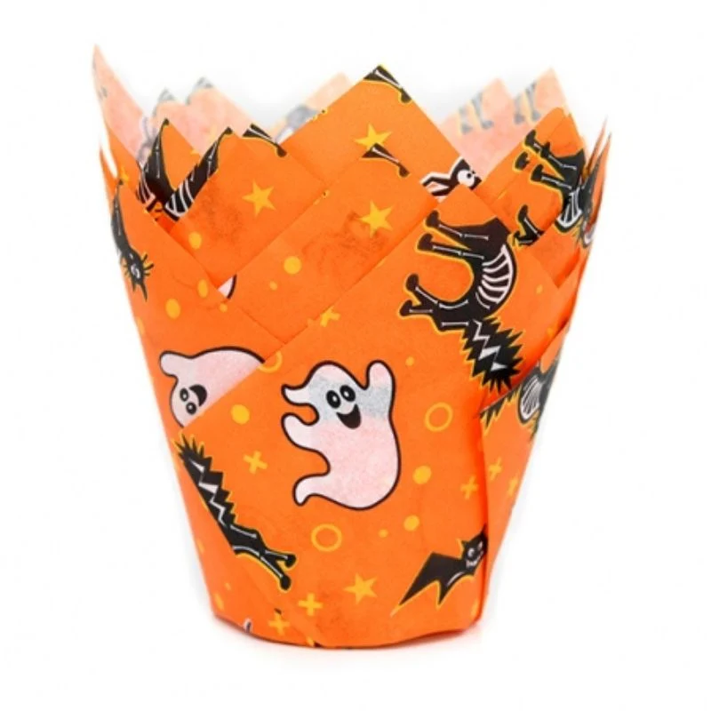 Muffinsformer Tulipan - Halloween pk/36
