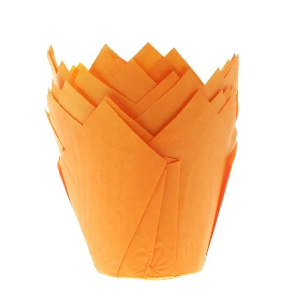 Oransje muffinsform tulipan fra House Marie pk/36