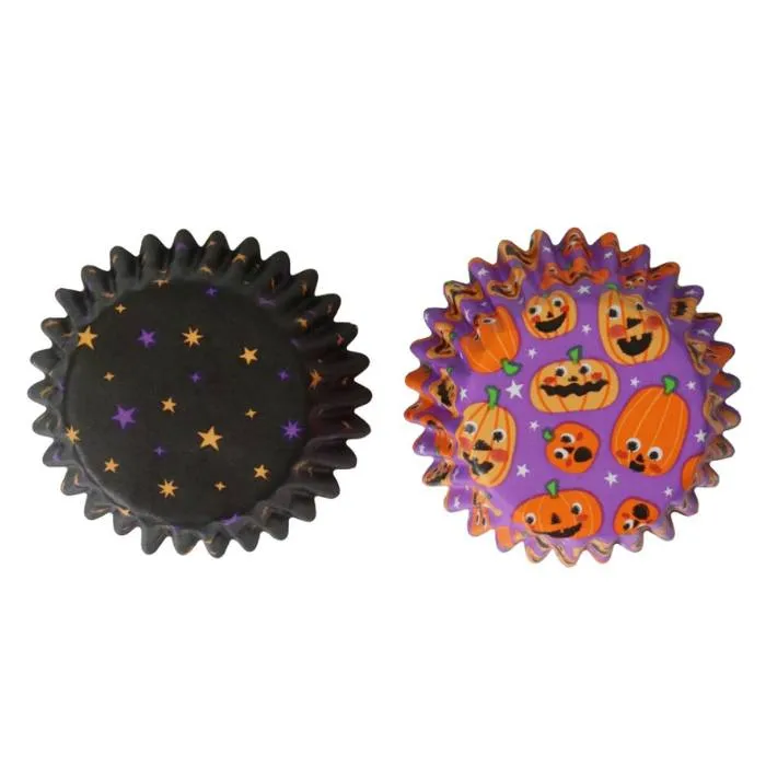 PME Mini Muffinsformer Folie -Pumpkin Party- pk/60
