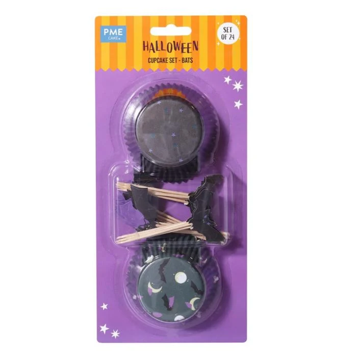 PME Muffinsformer m/topper -Flaggermus- sett/48
