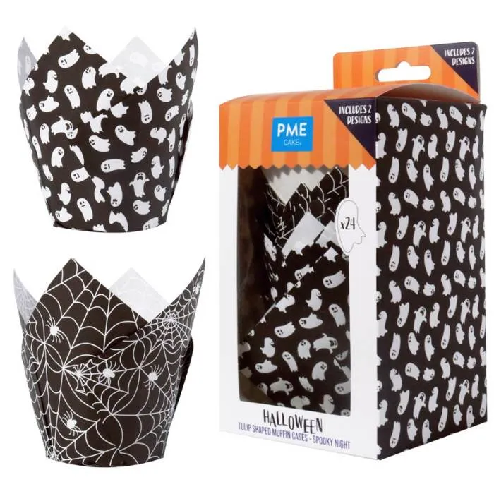 PME Muffinsformer Tulipan -Spooky Night- pk/24