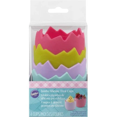Silikon bakeform -Knust egg-, sett/4