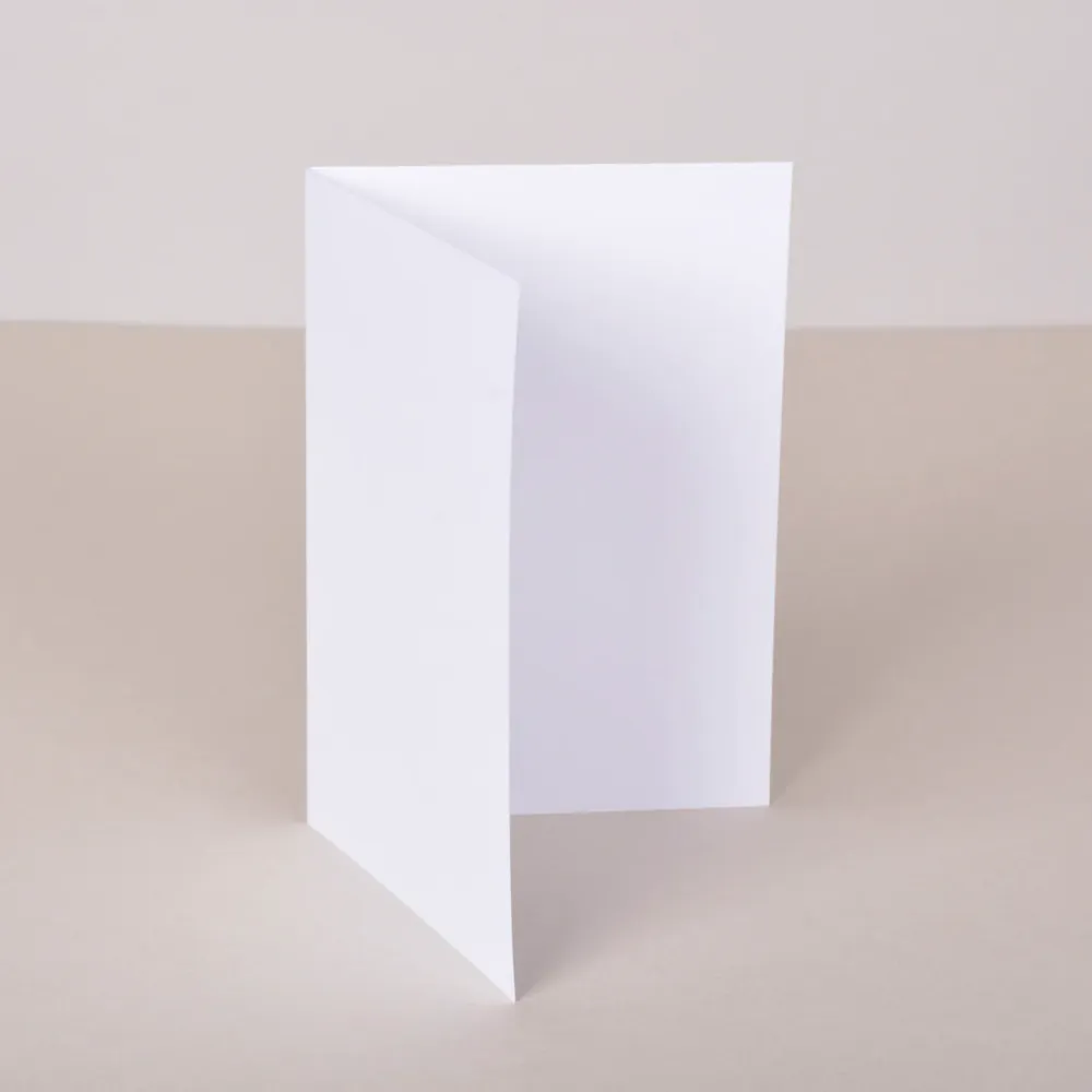 Doble kort 15,7x22cm - Conqueror, Hvit