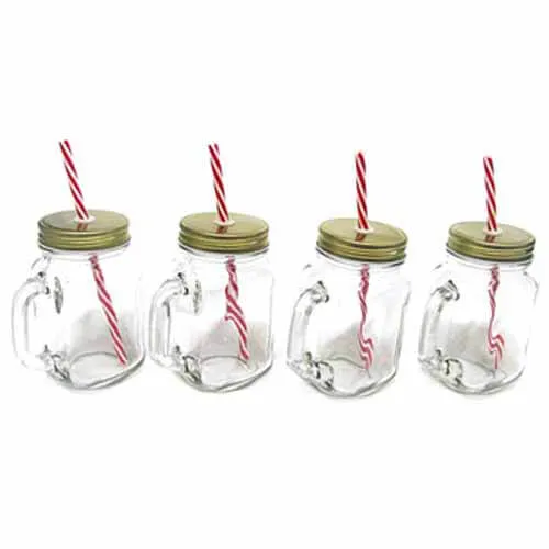 Avanti 4PC Mason Jar & Caddy Set